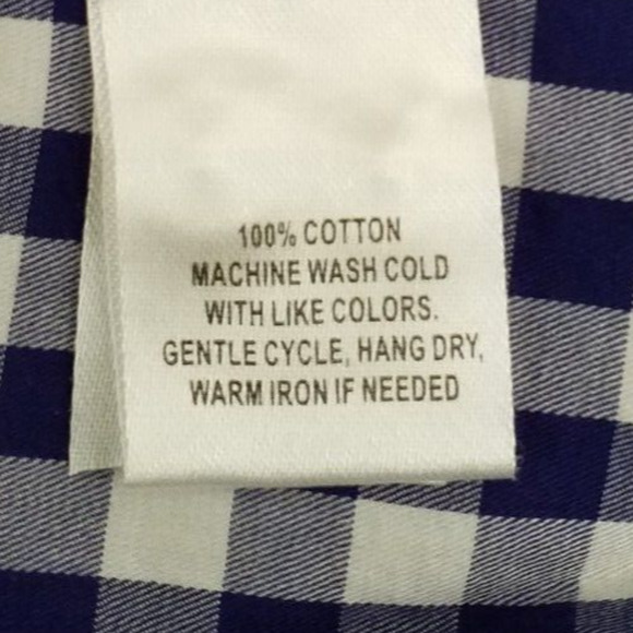 UNTUCKit Belleza Womens Size 8 Button Up Long Sleeve Blue Gingham Collared Top - Picture 7 of 7